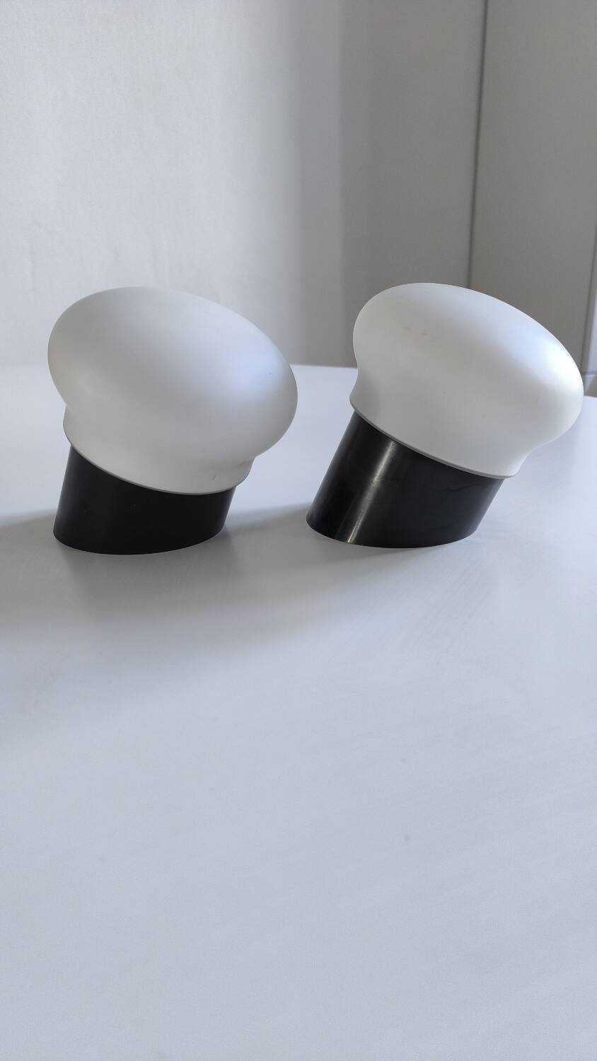 Charlotte Perriand Selection – Pair of “Les Arcs 1800” Wall Lights – Circa 1970