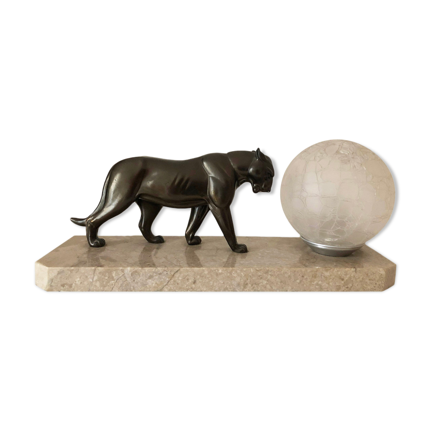 Panther lamp art deco