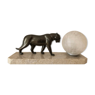 Panther lamp art deco