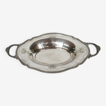 Service silver metal punch bird Phoenix tray handle