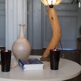 Lampe bois d'olivier et nacre
