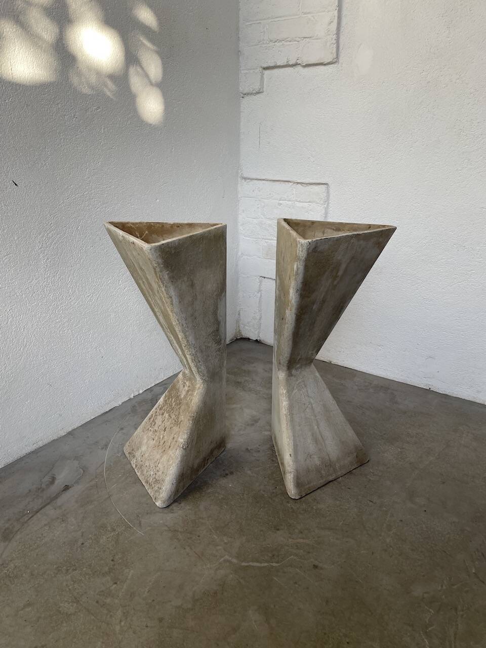 Planters jardinières fibrociment triangulaires