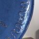 Vintage cobalt blue glazed stoneware plate