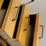 Oak and leather desk, France 1955