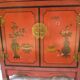 Meuble chinois laque rouge 2 portes