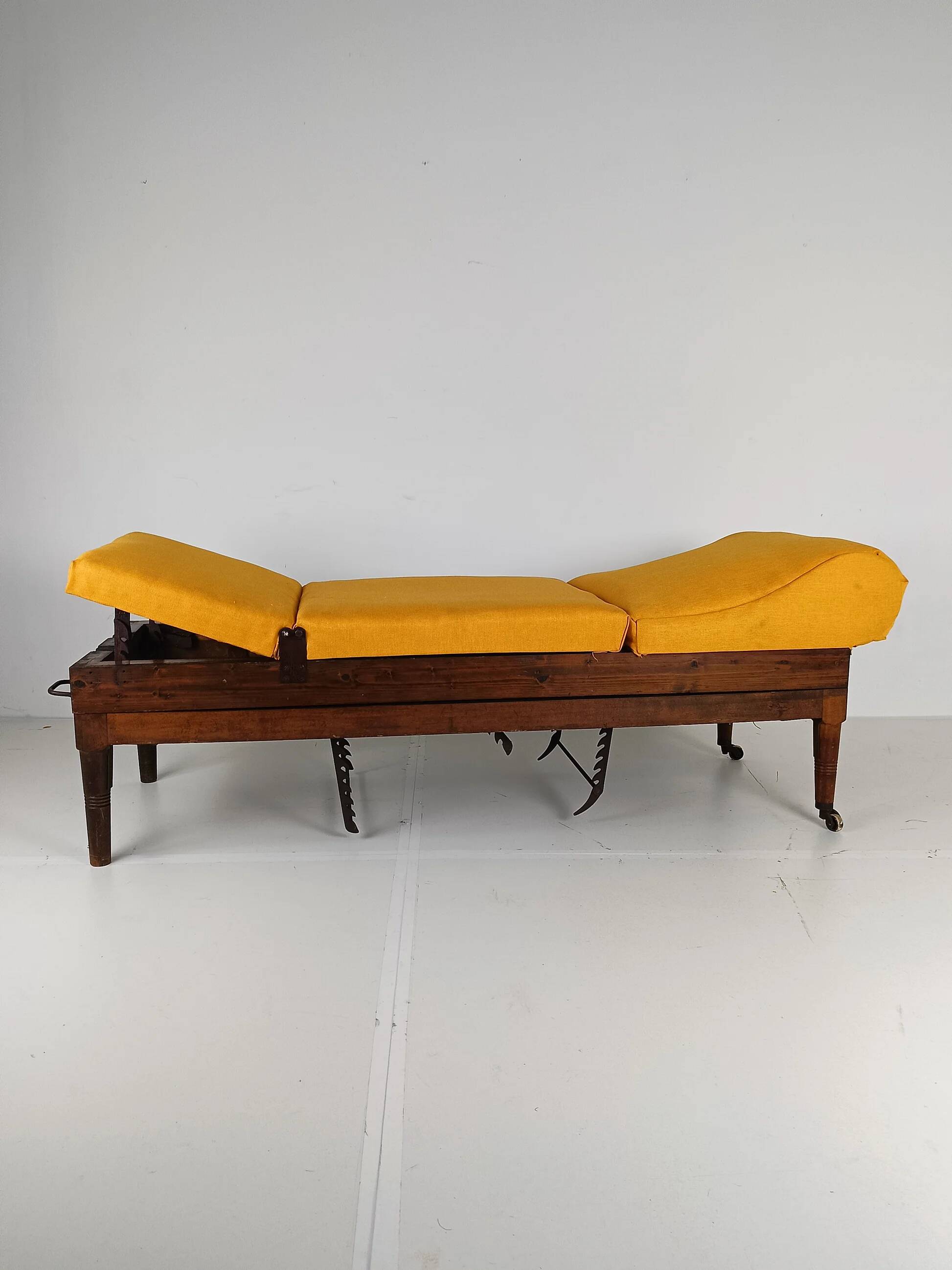 Antique English military hospital bed