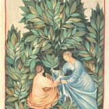 Vintage Lithography , The Sage Picking