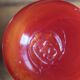 Orange glass bottle
