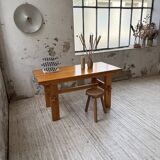 Farmhouse table, mountain furniture from the 50s