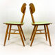 Set of 2 vintage wooden chairs from TON, 1960s