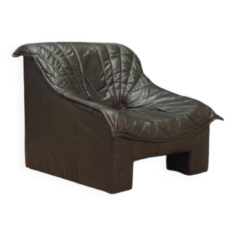 Leather armchair, German design, 1960s, manufacturer: Viva