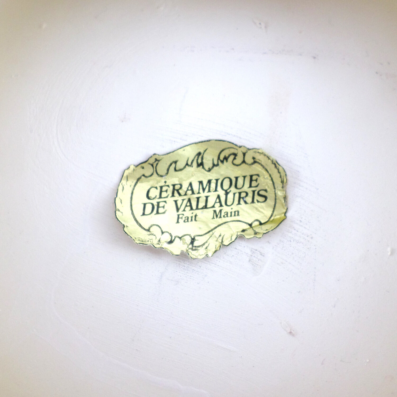 Vallauris ashtray empty ceramic sea foam pockets