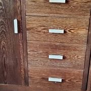 Art Deco style sideboard in palm wood