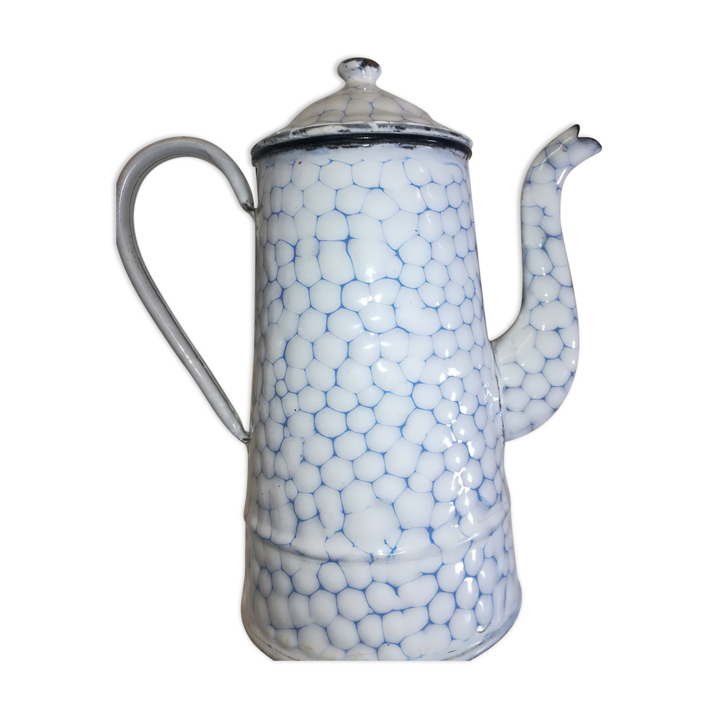 Former Brewer enamelled blue and white décor