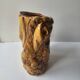 Ceramic jug resembling a tree trunk signed Aegitna Vallauris Years