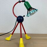 Tripod lamp primary colors Memphis style 80s