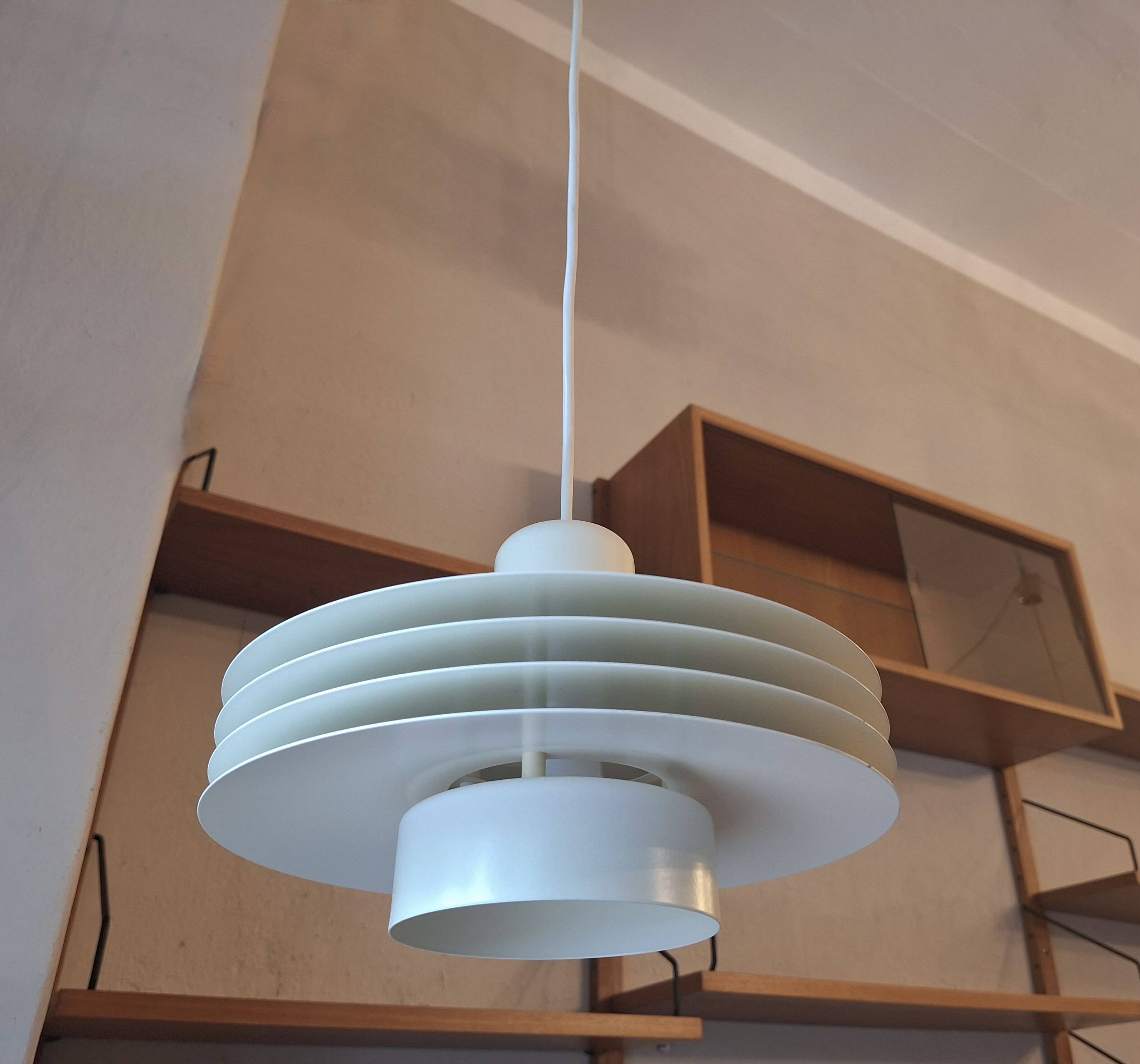 Stepped pendant lamp by Horn Belysnyng, Denmark 1980s