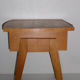Scandinavian style in beech bedside table