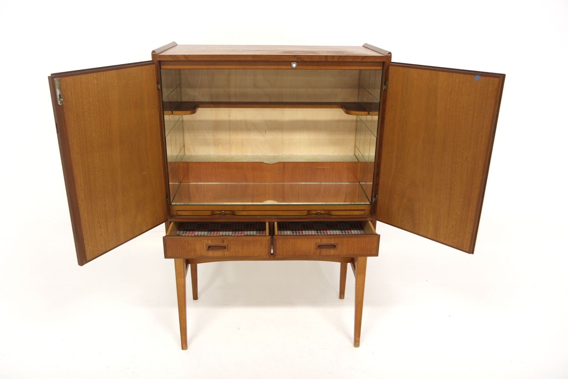 Meuble-bar scandinave en teck, Suède, 1950