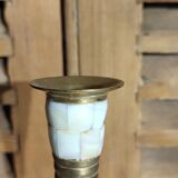 Candlestick with mother-of-pearl