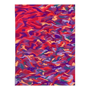 Dessin au pastel "Energie tropicale" encadré 40 x 50 cm - Atelier Cléophée