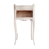 Table pedestal table curved feet white