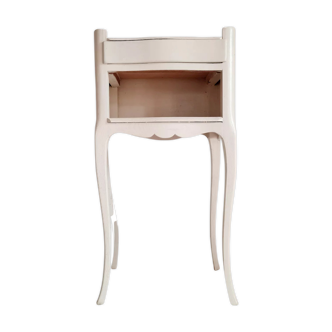 Table pedestal table curved feet white