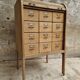 Antique roller shutter cabinet oak chest of drawers