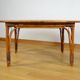 Vintage Oval Bamboo and Rattan Dining Table 1980