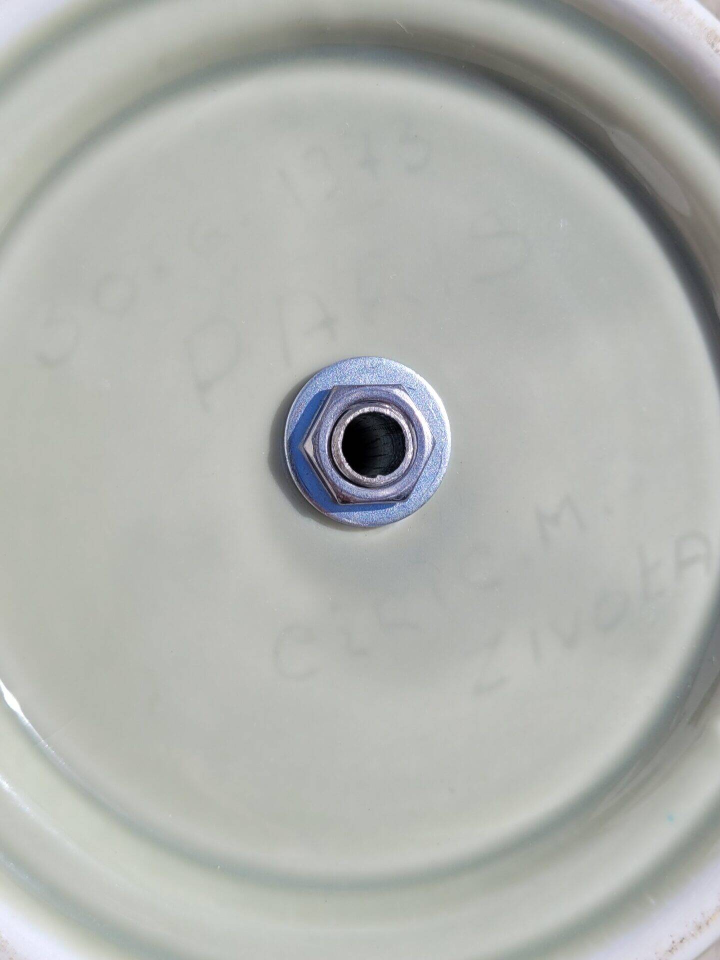 Vintage tropical ceramic lamp base, 1973