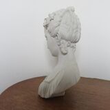 Bust "woman" in plaster