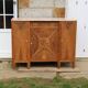Art Deco sideboard in solid walnut and veneer – pink marble top