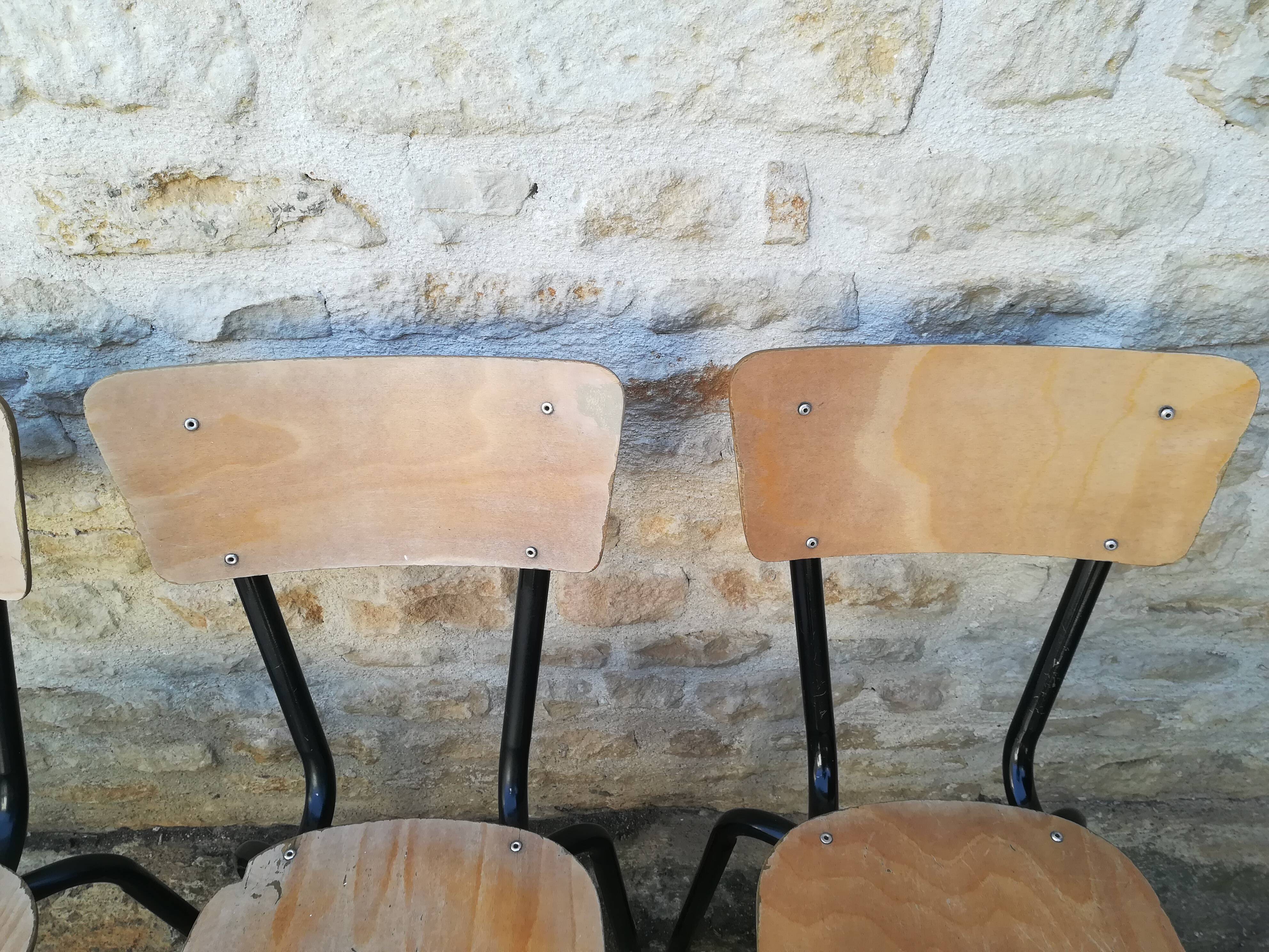 Vintage school chairs