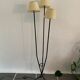 Lampadaire tripode 3 bras vintage années 50