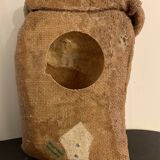 Lampe sac toile de jute avec grains de blé de Didier Goudot, 1980