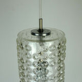 Cylindrical staff lamps pendant light bubble glass etched glass design rolf krueger 1967