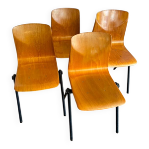 Série de 4 chaises Pagholz - clair