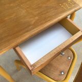 Small schoolboy desk and his chair