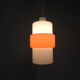White and orange opaline suspension