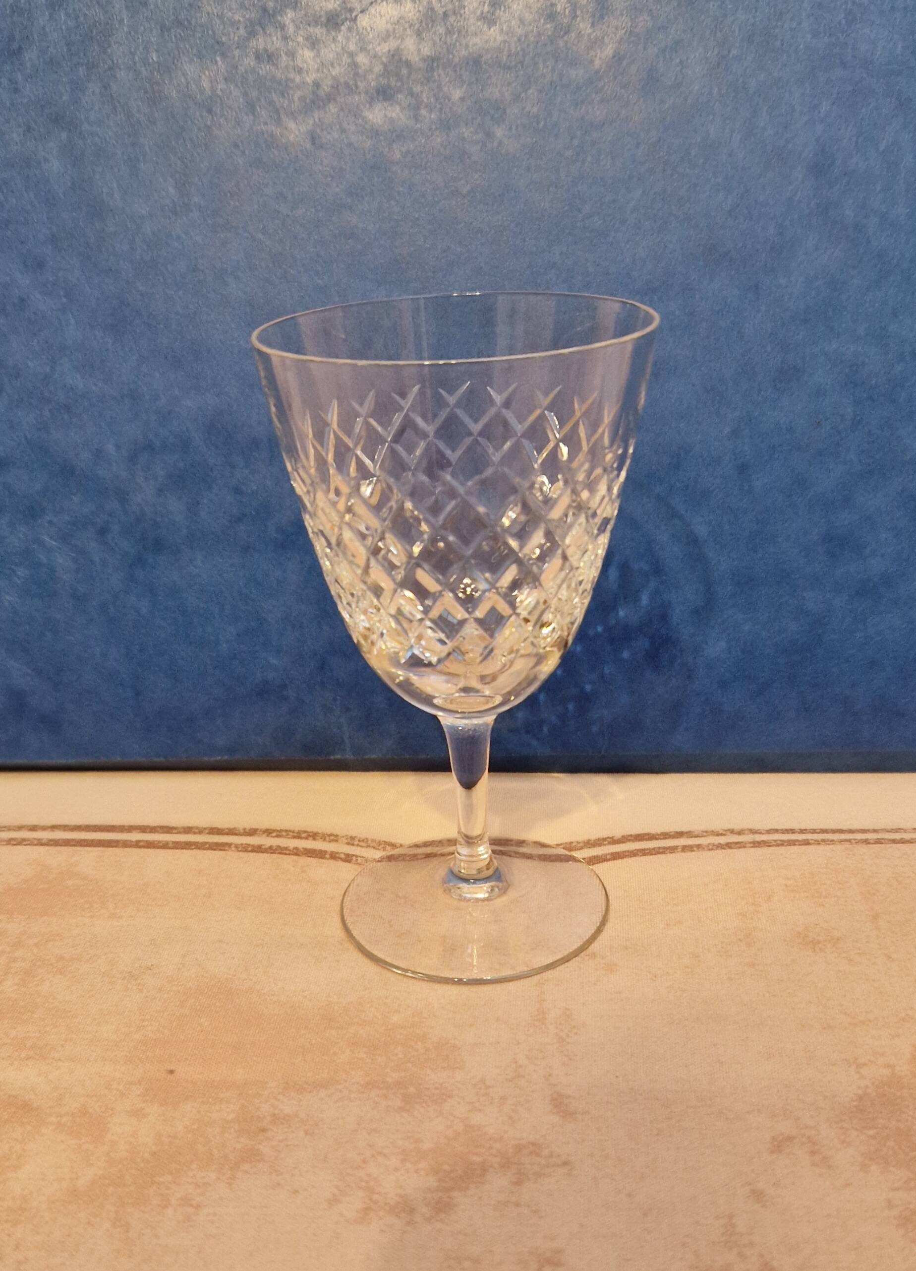 Small crystal wine glasses