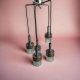 CASCADE LAMP / VINTAGE SOLID CHROME CHANDELIER
