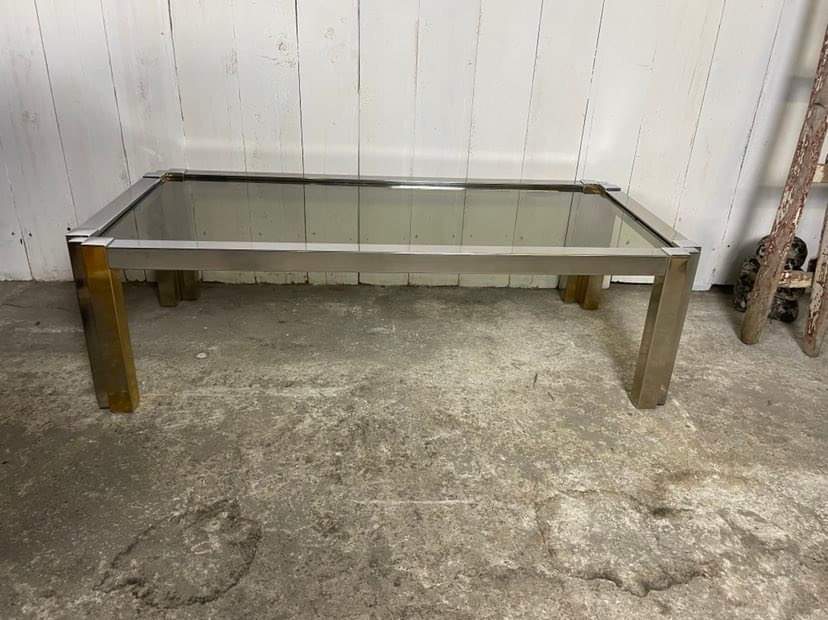 Chrome coffee table