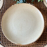 Set of four vintage stoneware plates