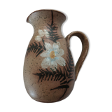 Jug vintage stoneware Vallauris pyrité