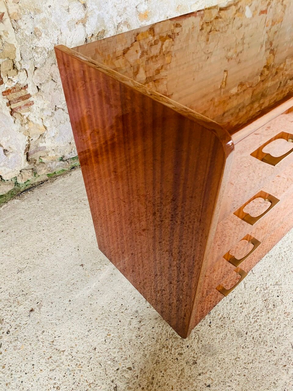 Vintage chest of drawers with 4 drawers by Capelle, circa 60's