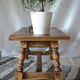 Table basse campagnarde western chêne vintage