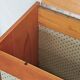 Czech blue blanket storage chest 1970
