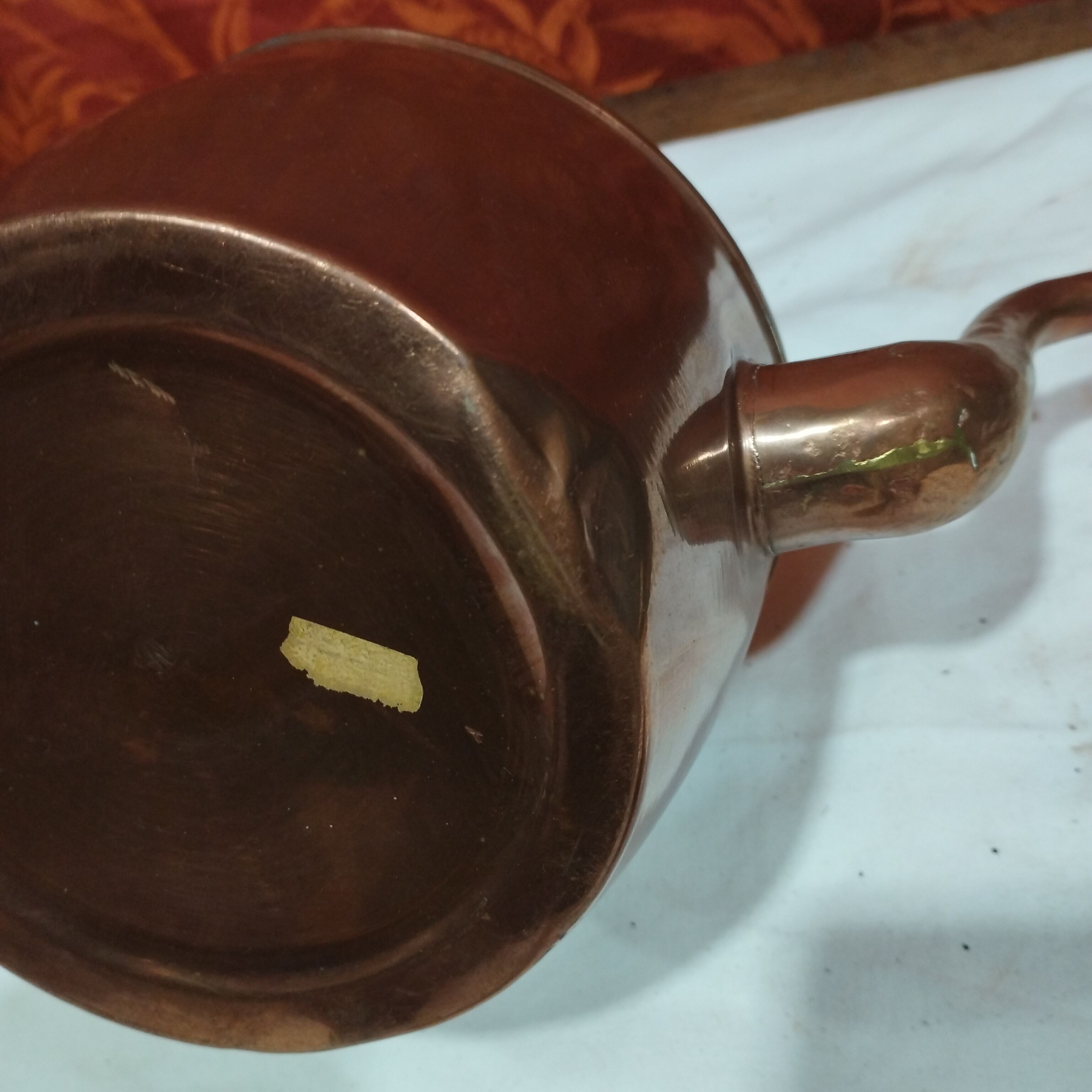 Copper and brass kettle