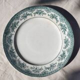 6 flat plates from the Onnaing Faïencerie