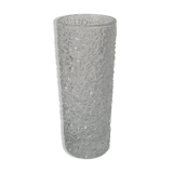 Vintage Pressed Glass Vase by Václav Hanuš for Sklo Union Libochovice, 1970's.